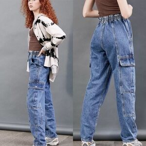 Urban Outfitters / BDG blaine relaxed cargo skate high rise wide leg jeans
